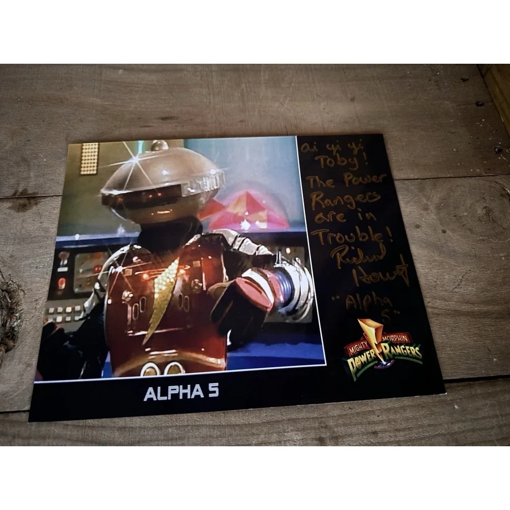 Autographed By Richard Horvitz Power Rangers Mighty Force‎ Alpha 5 Signed 